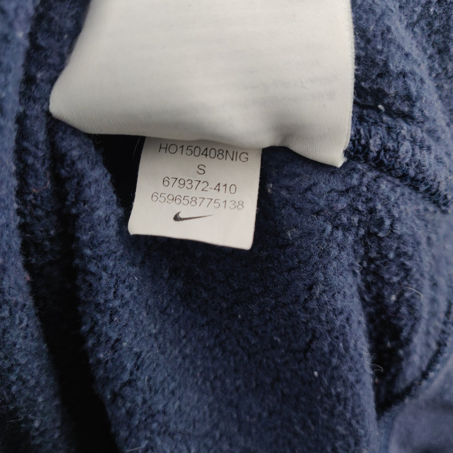 Nike Club Fleece Blue Full Zip Hoodie Men Size Small