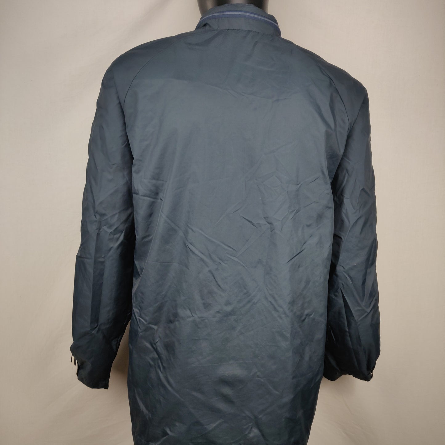 Adidas Vintage 90s Navy Windbreaker Rain Jacket Men Size Medium