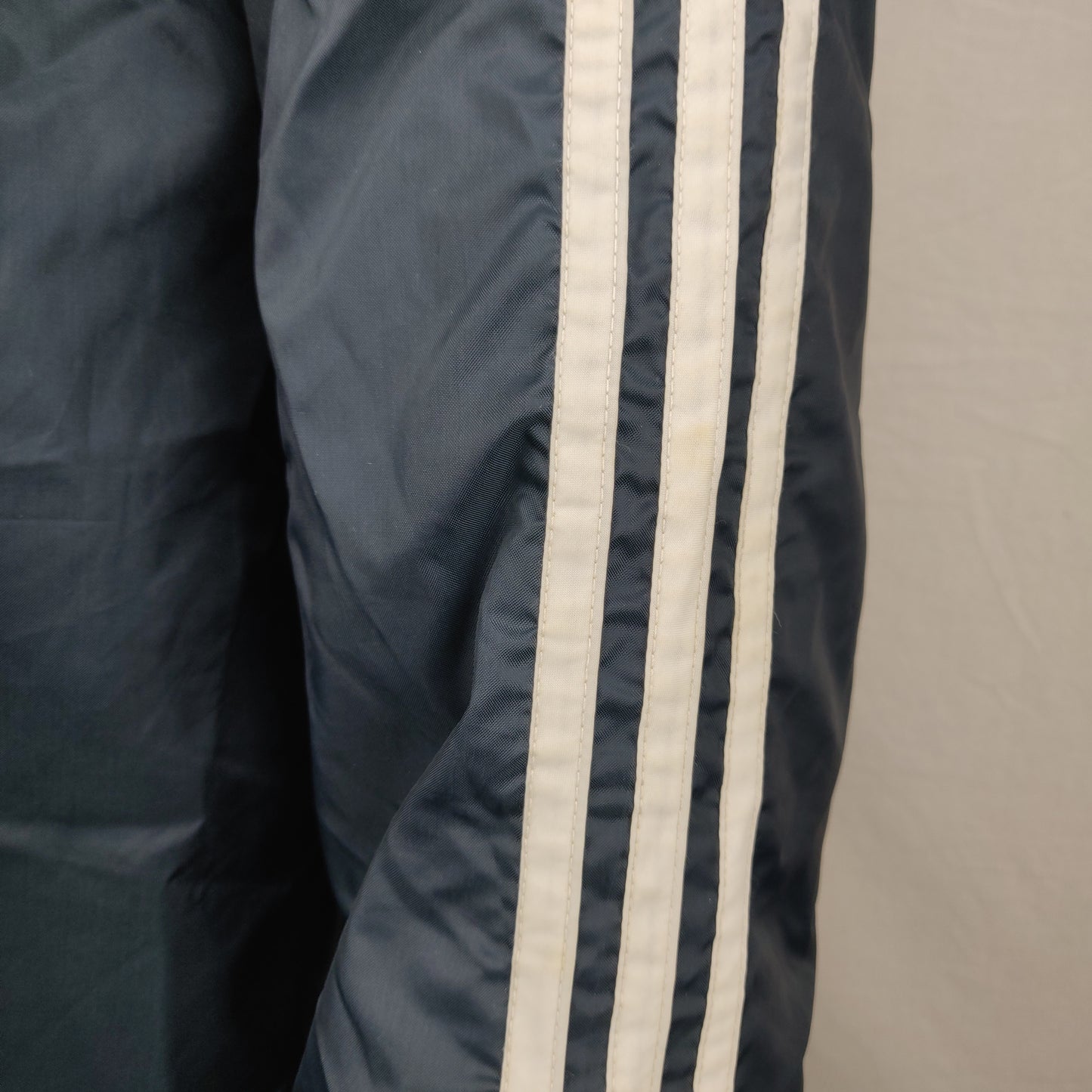 Adidas Vintage 90s Navy Windbreaker Rain Jacket Men Size Medium