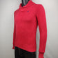 Ralph Lauren Sport Red Knit Shawl Neck Sweater Women Size Medium