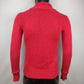 Ralph Lauren Sport Red Knit Shawl Neck Sweater Women Size Medium