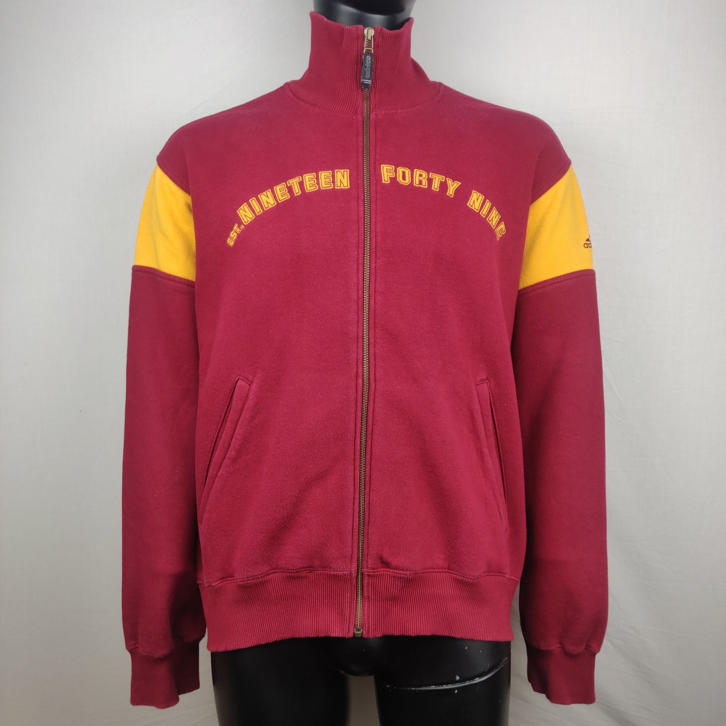 Adidas 1949 Red Vintage Track Jacket Men Size Large