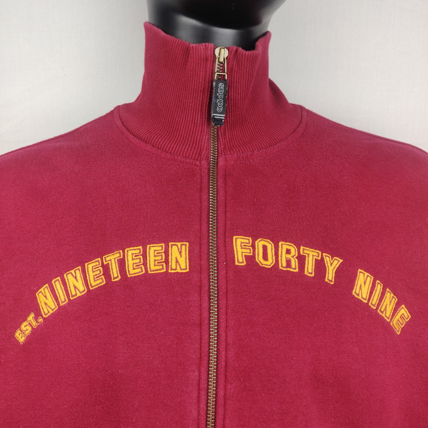 Adidas 1949 Red Vintage Track Jacket Men Size Large