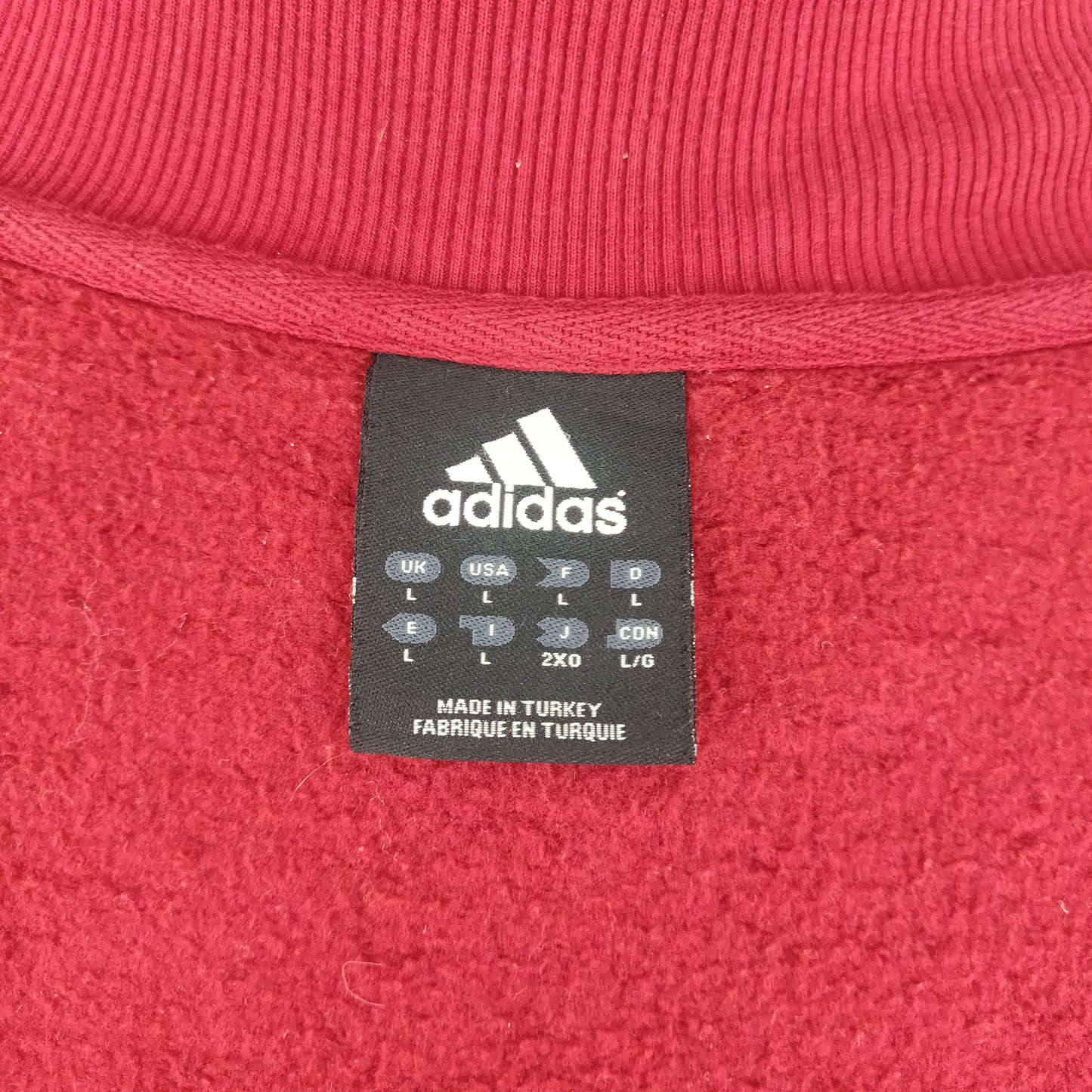 Adidas 1949 Red Vintage Track Jacket Men Size Large