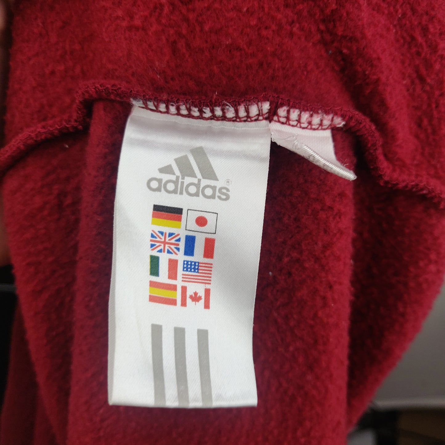 Adidas 1949 Red Vintage Track Jacket Men Size Large