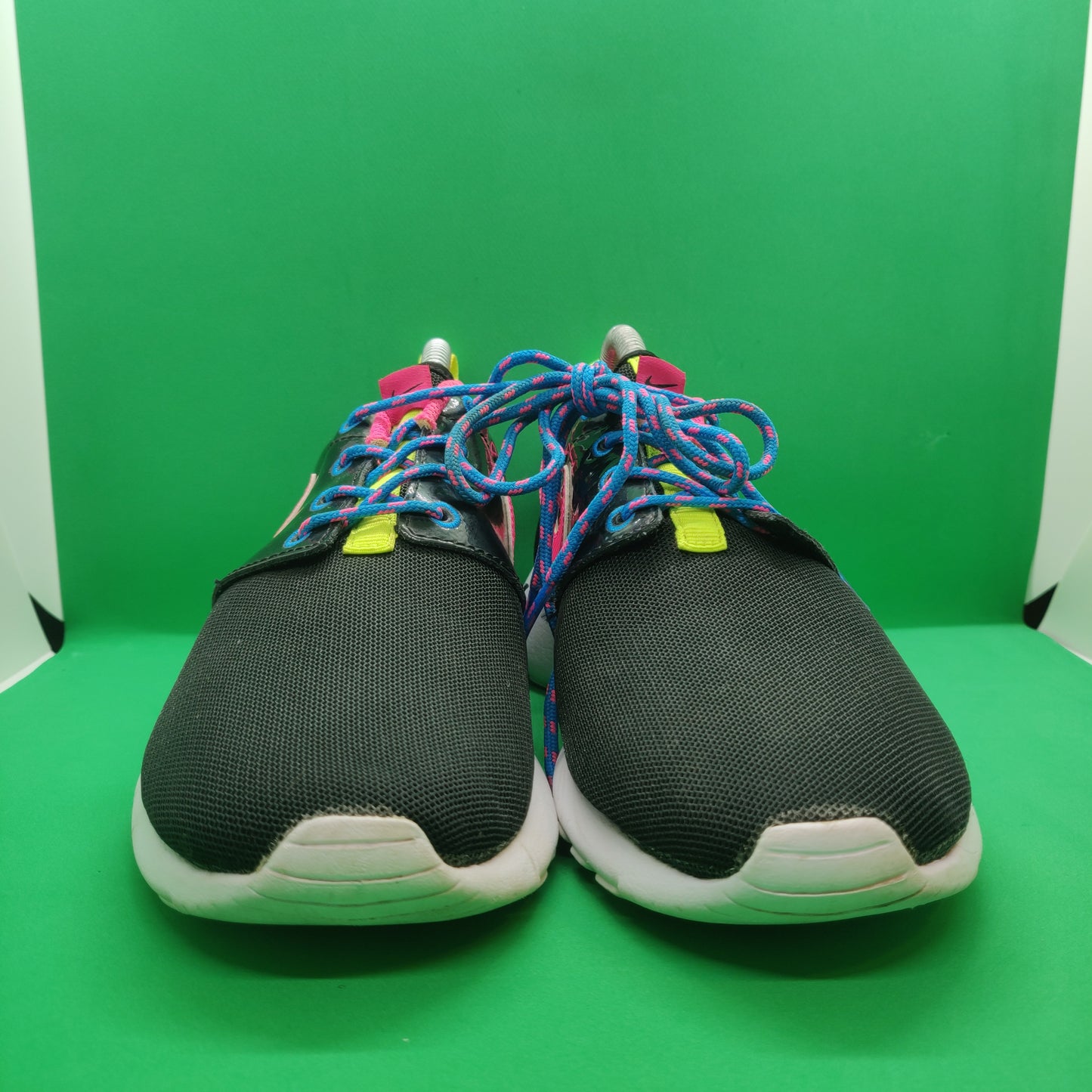 Nike Roshe GS Black/Pink Trainers - 599729-011 - Women Size UK 5.5