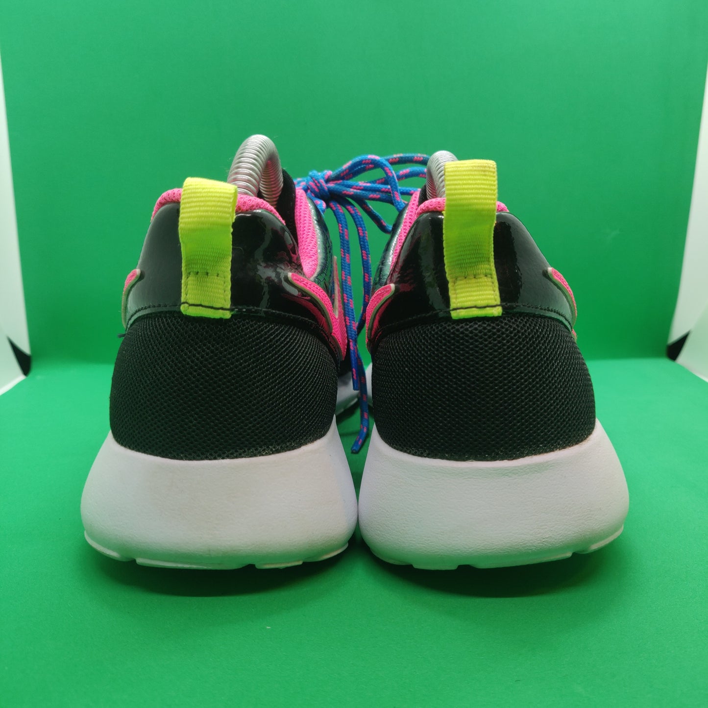 Nike Roshe GS Black/Pink Trainers - 599729-011 - Women Size UK 5.5