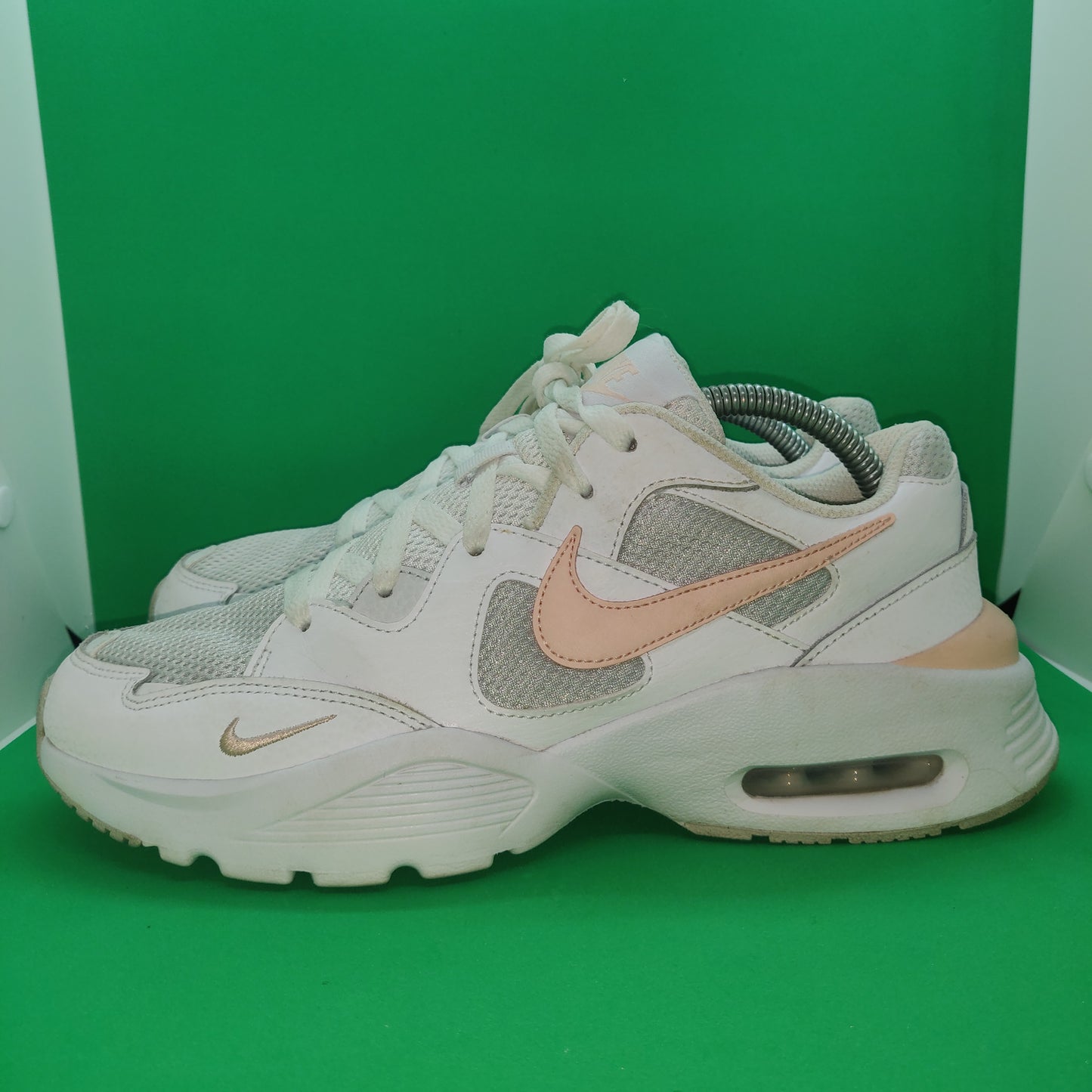 Nike Air Max Fusion White/Pink Trainers - CJ1671-101 - Women Size UK 7