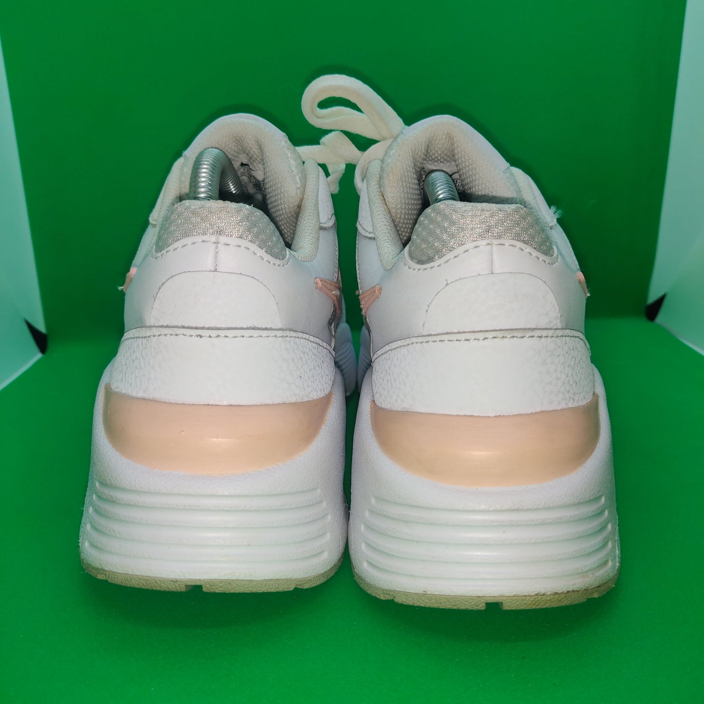 Nike Air Max Fusion White/Pink Trainers - CJ1671-101 - Women Size UK 7