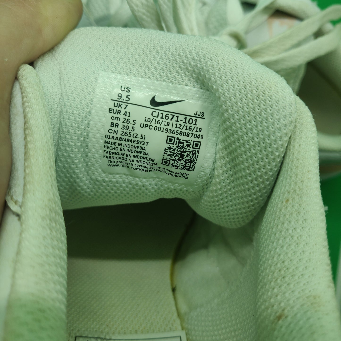 Nike Air Max Fusion White/Pink Trainers - CJ1671-101 - Women Size UK 7