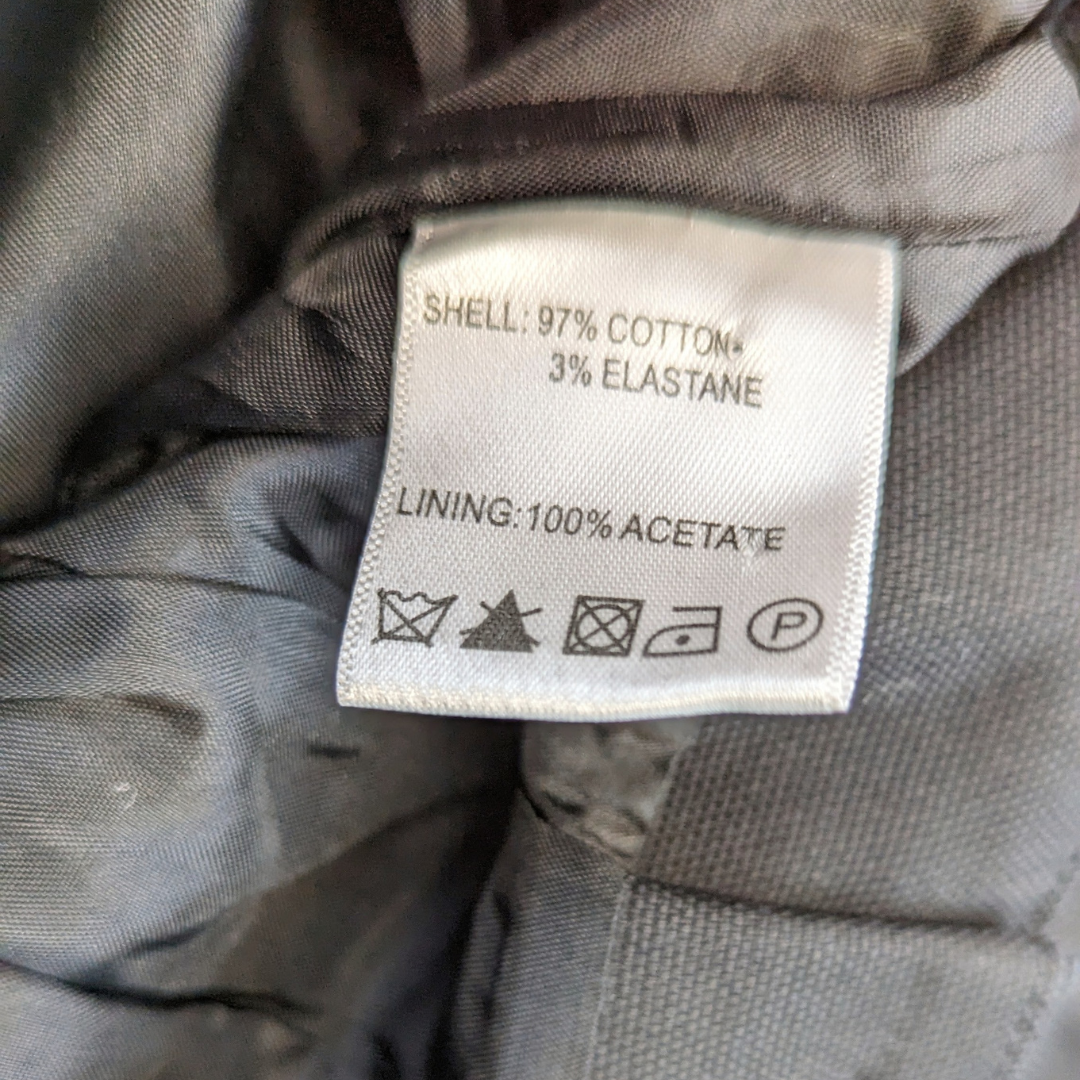 Reiss Black Cropped Tailored Trousers Women Size UK 12