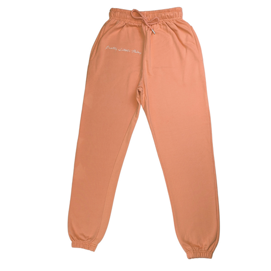 PrettyLittleThing Peach Pink Joggers Women Size UK 8