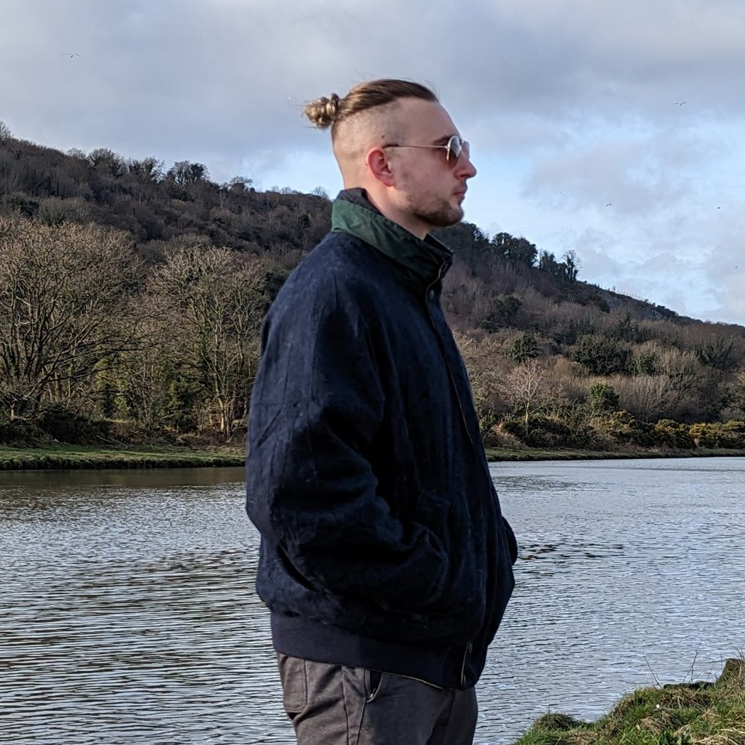 Nautica Vintage Yellow Reversible Windbreaker Jacket Men Size XL