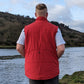 Diadora Italian Vintage Red Gilet Jacket Men Size Large