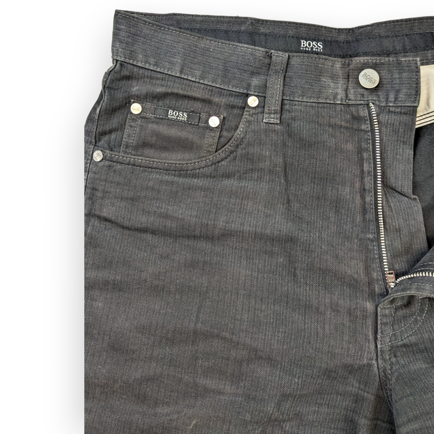 BOSS Hugo Boss Black Straight Fit Jeans Men Size W34/L32