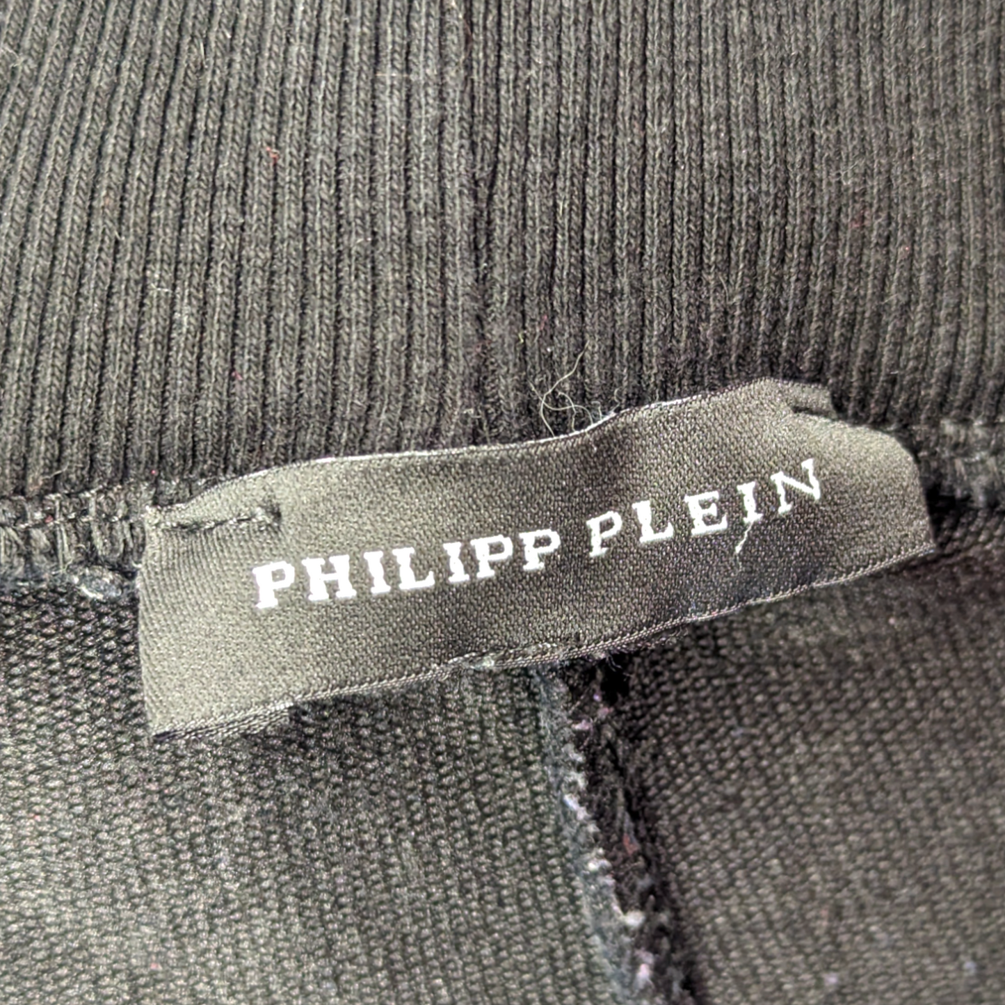 Philipp Plein Black Fleece Tracksuit Bottoms Joggers Women Size Large