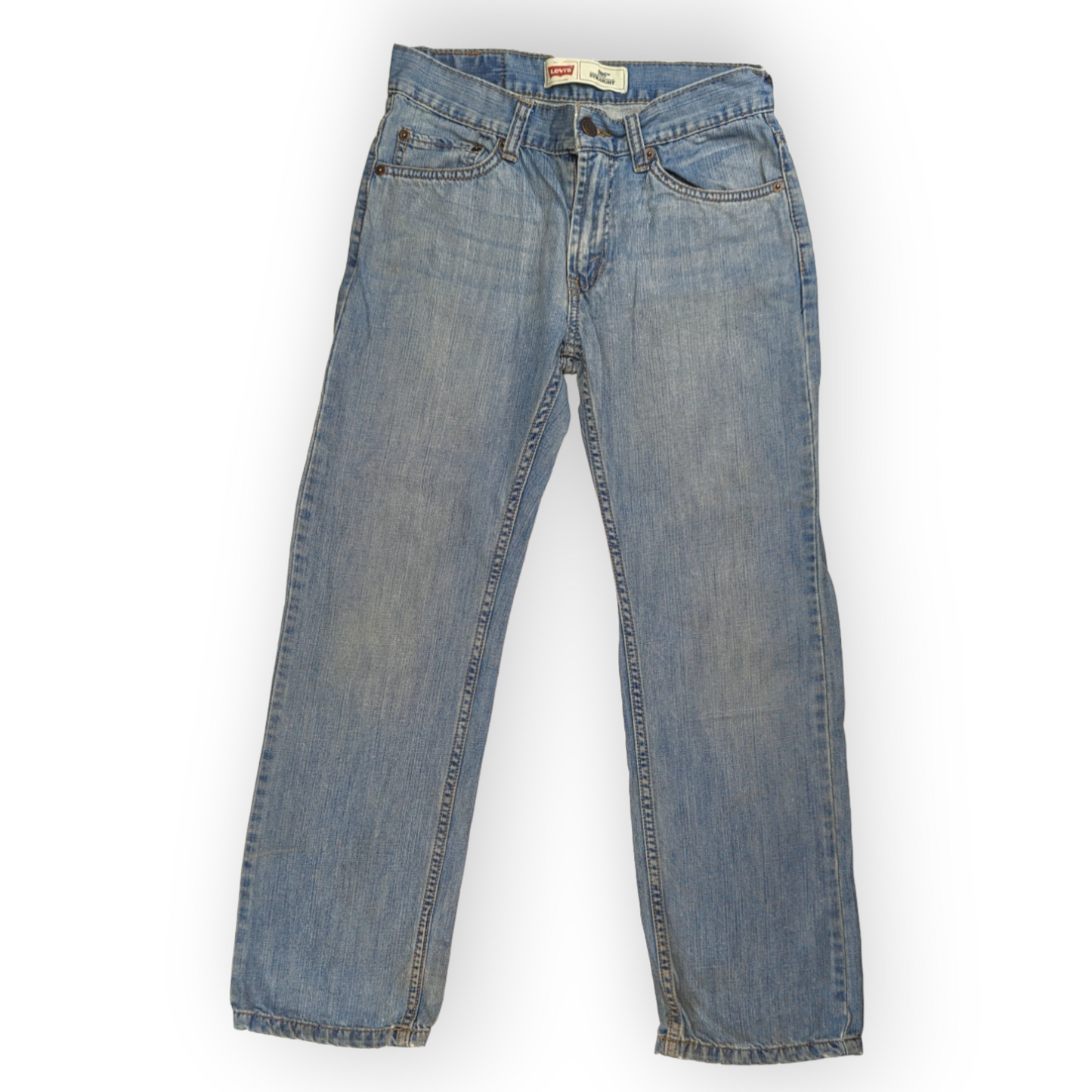 Levi's 505 Blue Regular Straight Fit Jeans Boys Size 12 Reg W26/L26