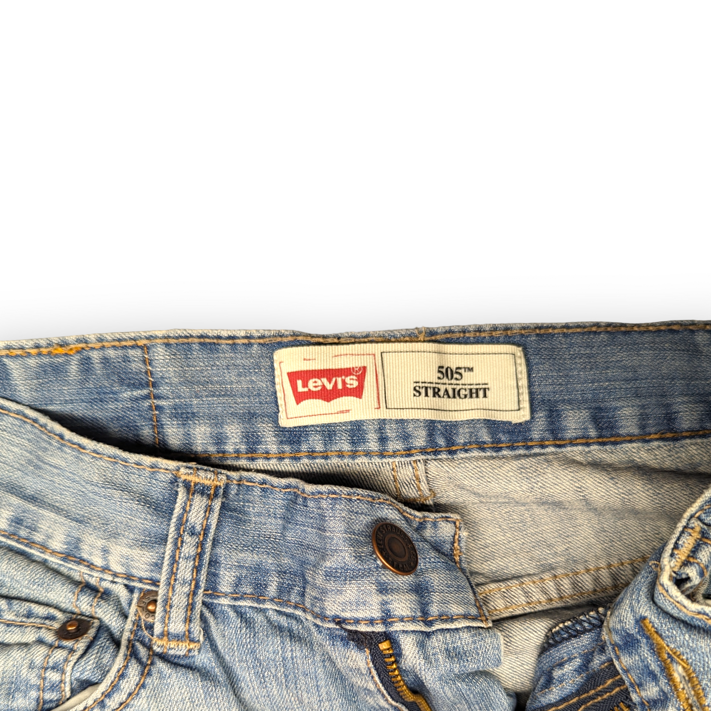 Levi's 505 Blue Regular Straight Fit Jeans Boys Size 12 Reg W26/L26