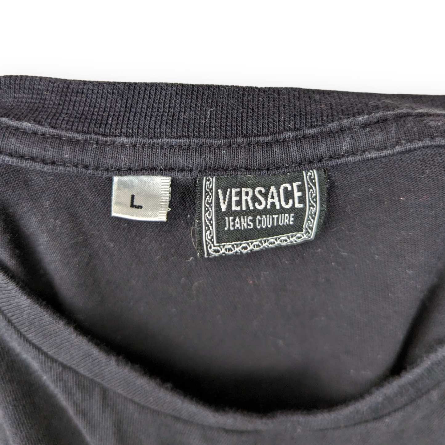 Versace Jeans Couture Black Long Sleeve T-Shirt Men Size Large