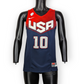Nike Team USA #10 Kyrie Irving Blue Basketball Jersey Men Size Medium