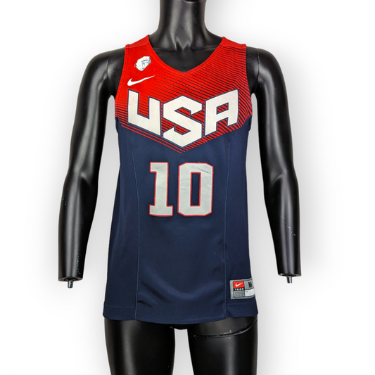 Nike Team USA #10 Kyrie Irving Blue Basketball Jersey Men Size Medium