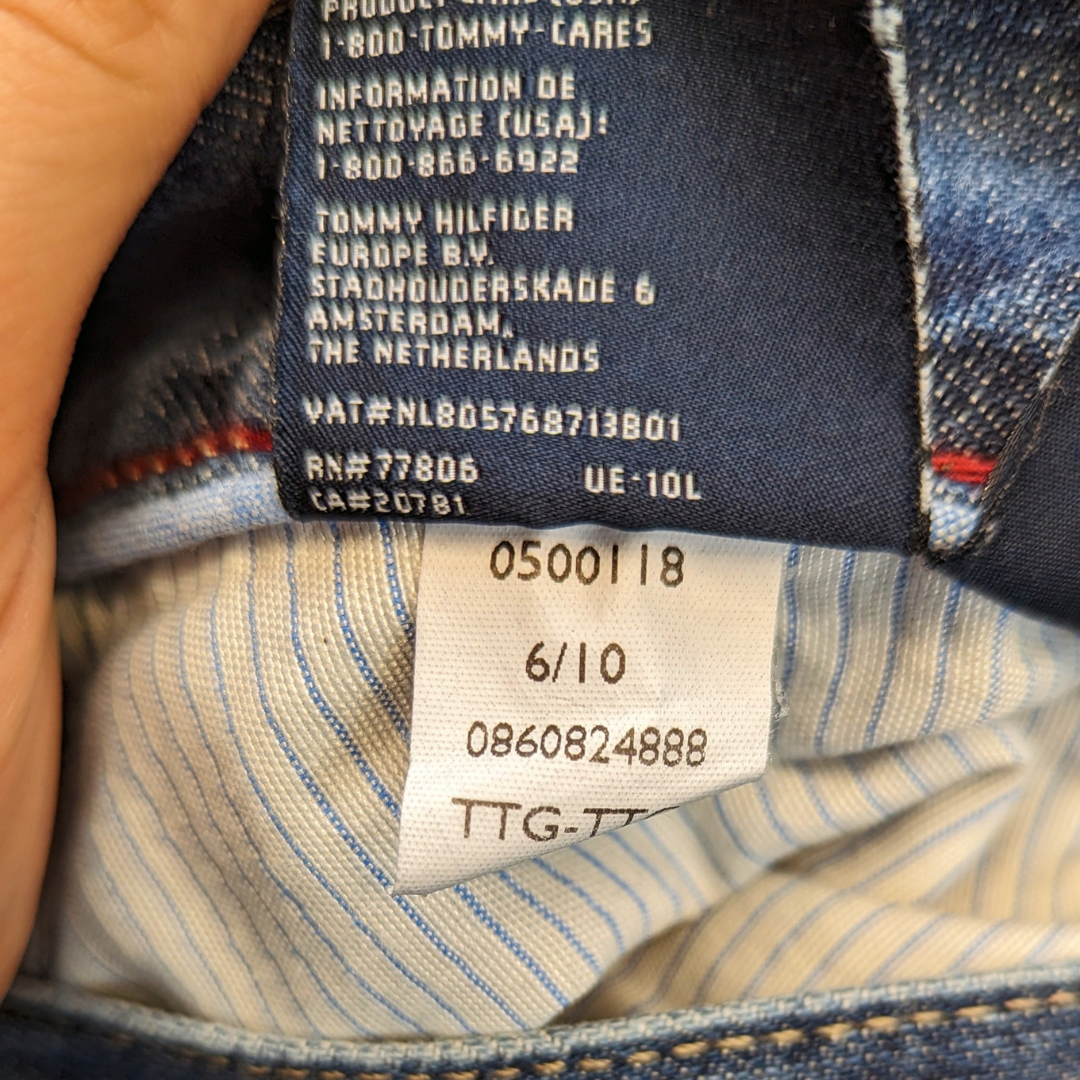 Tommy Hilfiger Blue Madison Straight Fit Jeans Men Size W32/L30