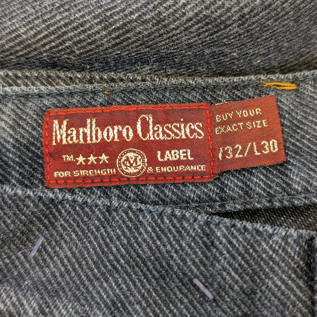 Marlboro Classics Black Straight Fit Jeans Men Size W32/L30