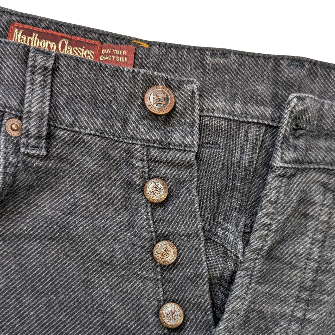 Marlboro Classics Black Straight Fit Jeans Men Size W32/L30