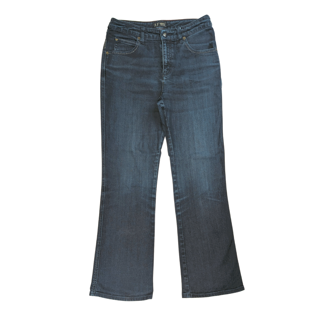 Armani Jeans Indigo 009 Blue Bootcut Jeans Women Size W29/L29