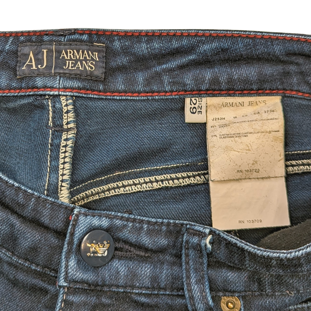 Armani Jeans Indigo 009 Blue Bootcut Jeans Women Size W29/L29