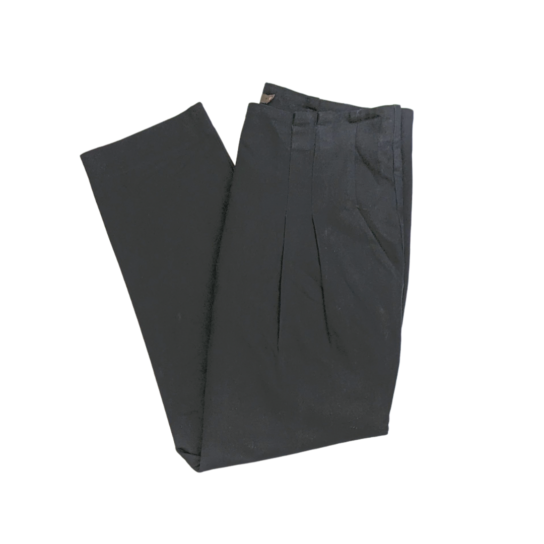 Reiss Black Cropped Tailored Trousers Women Size UK 12