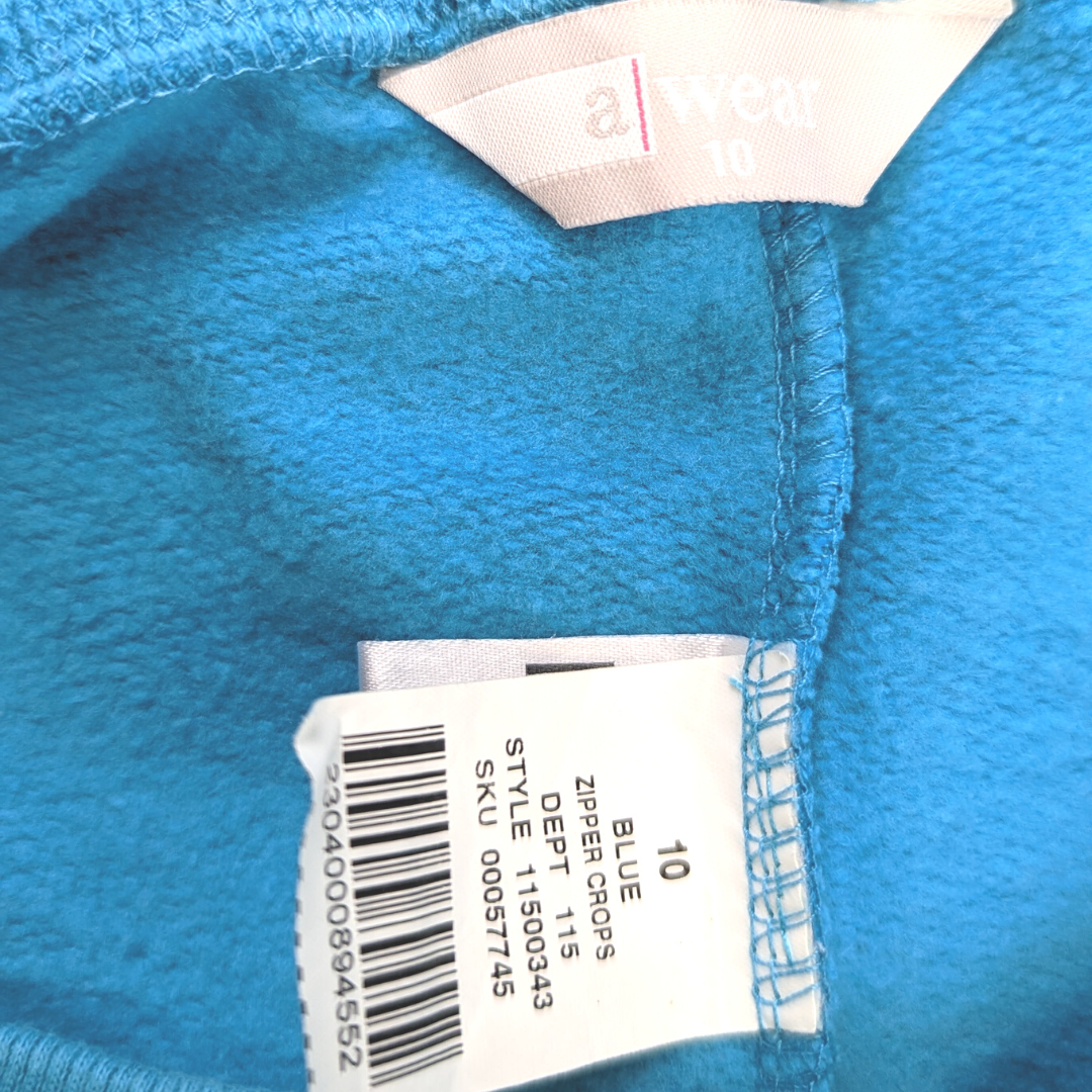 Casual 8 Couture Vintage Blue Casual Summer Capri Joggers Women Size UK 10