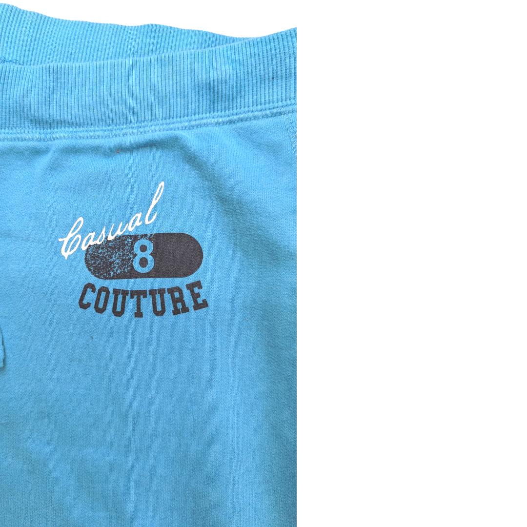 Casual 8 Couture Vintage Blue Casual Summer Capri Joggers Women Size UK 10