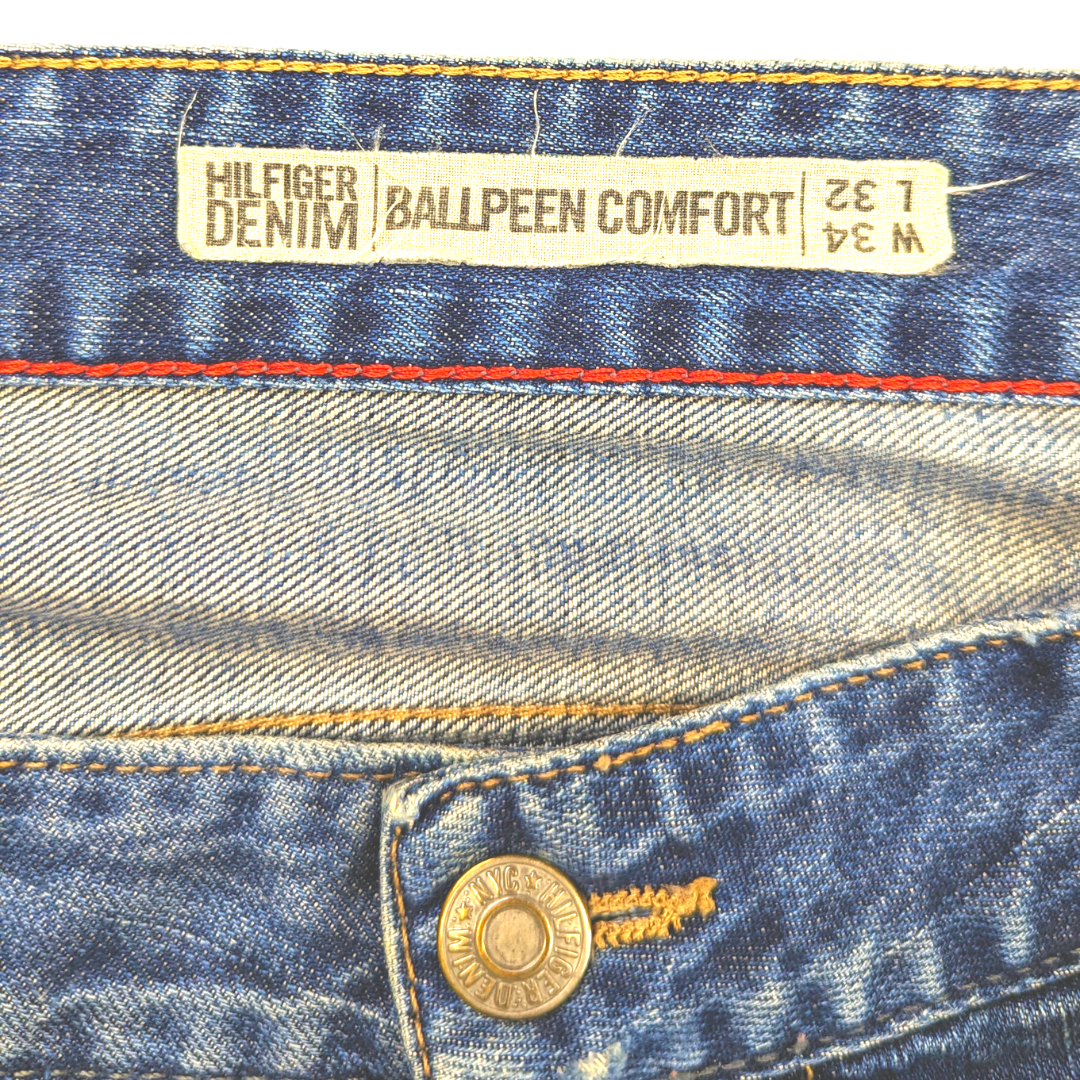 Tommy Hilfiger Denim Wide Leg Ballpeen Comfort Jeans Men W36/L32